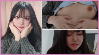 (ENG SUB) Hřejivý sex s roztomilou japonskou dívkou, která vypadá dobře v pleteném oblečení