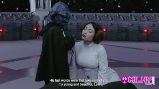 CUM WARS: Mestre YODA fode Princess Leia