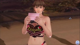 Dead or Alive Xtreme Venus Vacation Hitomi День святого Валентина Открытки с позами Фансервис Признательность
