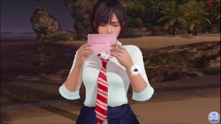 Dead or Alive Xtreme Venus Vacation Nagisa День святого Валентина Позовые открытки Фансервис Признательность