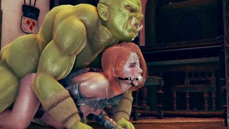 Orkowie rogacz ludzka żona - animacja 3d