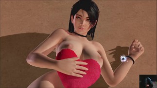 Dead or Alive Xtreme Venus Vacation Momiji День святого Валентина Поза подушки в виде сердца Обнаженный мод Фансервис AP