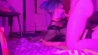 sexo suave con una hermosa e inusual chica