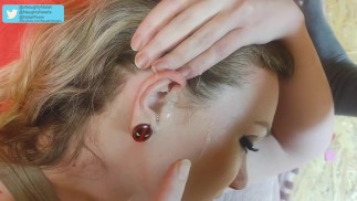 Nezbedná Natali Bere Cum Výstřel Do Ucha - Ušní Porno - Honění