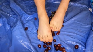 Dedos do homem VS Curso de uvas e Crush