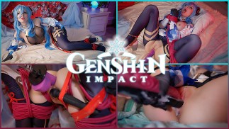 4K原神:ガニュボンデージファックインアス