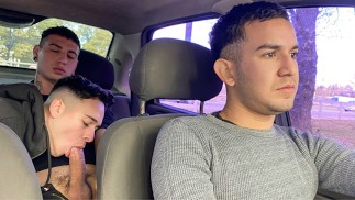 Erstes Date wird zu heißem Dreier für Luca Libra & Dimitri Star und ihren Taxifahrer - SayUncle