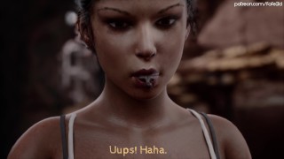 Malá přestávka s Larou Croft [Teaser na animaci Giantess]