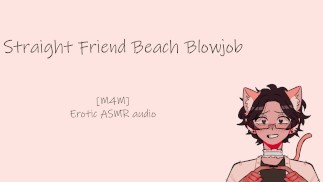 Dein heterosexueller Freund will einen Strand-Blowjob || Erotisches ASMR-Audio [m4m] Männliches Stöhnen