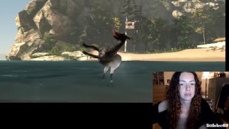 STREAMERKA CHICK POKAZUJE SWOJE UMIEJĘTNOŚCI TYŁKA I JĘZYKA NA ŻYWO NA TWITCHU