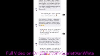 Scarlett VanWhite - Milf femme sexting & POV putain ÉNORME FAN BWC! CREAMPIE et sperme sur le cul!