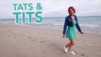 BANGBROS - Big Tit Tattoo Babe S Růžovými Vlasy, Anna Bell Peaks, V Prdeli Jejím Fanouškem