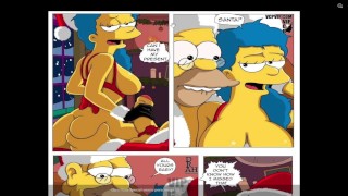 The Simpsons Kerst speciale sitcom comic porno cartoon porno parodie