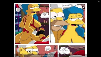 Los Simpsons especial de Navidad Sitcom Comic Porno Dibujos animados Parodia porno