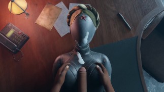Atomic Heart Geen handen Black kerel tieten neuken Robot meisje grote borsten sperma op het gezicht Titjob Animatie