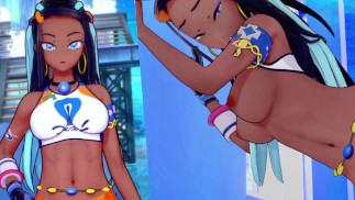 Несса не смогла справиться с членом электрического типа - PokeLewd