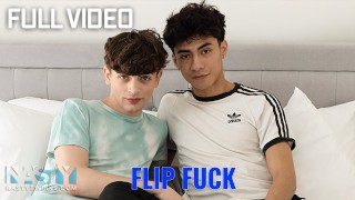 NastyTwinks - Flip Fuck - Зейн Брайт и Лука Эмброуз трахаются без презерватива - Полное бесплатное видео