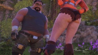 Nasty fatty fode uma linda garota na selva - Wild Life Story 3D porn 60 FPS - Hentai + POV