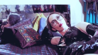 Sexy Caldo Insegnante Eva Lattice Dominatrice Dea Dominazione Femminile Solo BDSM Occhiali Culo Grosso Milf Giocattoli Strapon