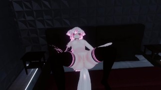 VRChat Girl Cute gime hasta que se corre con vibrador