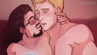 Iron Man x Kapitán Amerika - Tony Stark x Steve Rogers Stony Marvel gay sex