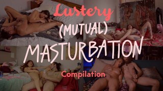 Lustery masturbación mutua cumpilation
