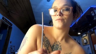Chica con Huge Tits suena mi polla! Enorme corrida!