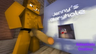 Я нашел Дженни в секс-моде Gloryholes Minecraft