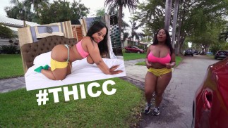 BANGBROS - Rainha Ebony Curvilínea, Sra. Yummy, compartilha suas mercadorias com Karlo Karrera
