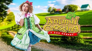 Allie Addison jako ANIMAL CROSSING Isabelle czuje motyle za każdym razem, gdy dotykasz jej porno VR