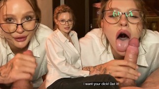 POV Fetish de mi profesora. Le encantan los cigarrillos y las pollas grandes (con subs)