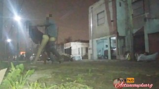 flashing up skirt no panties por la ciudad sexo en publico en la calle mirones nos atrapan follando
