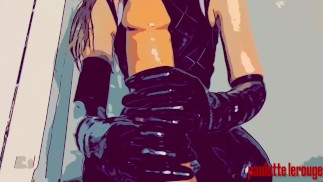 Sounds  of Latex Sliding Up and Down a Dick. - Cartoon Jerkoff Challenge preview
