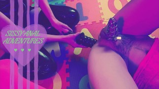 SISSY Trening analny przez LATEX Mistress