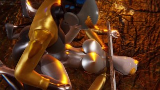 Atomic Heart Futa X Futa BDSM meerdere cumshots, creampie - 3D Cartoon Hentai