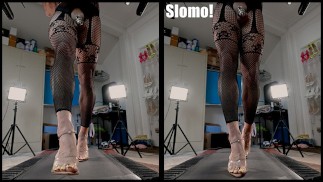 GŁADKI FEMBOY W PERMANENTNEJ CZYSTOŚCI CHODZĄC W WYSOKICH KABARETKACH STILLETO