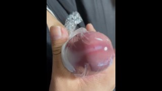 发射时刻！大量浓稠的精液被射入包裹中