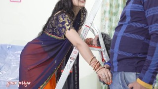 carino saree india ottiene cattivo con il suo devar per ruvido e duro sesso anale dopo il massaggio del ghiaccio sulla schiena