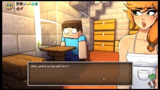 HornyCraft [MINECRAFT PORN Hentai game ] Ep.28 Alex in cooking apron gave me a boner