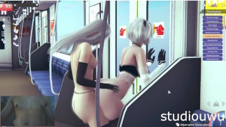 HS2 gameplay - 2B hardcore follada por A2 nier automata hentai