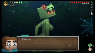 HornyCraft [ MINECRAFT PORN Hentai game ] Ep.36 girl is having a HUGE SHAKING ORGASM