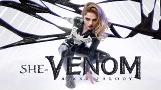 Busty Mina Von D como ela-VENOM tem simbiote com muita fome de sexo