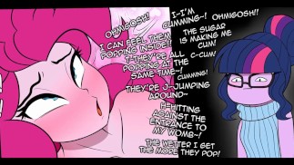 "Popping Candy And Ponko" MLP NSFW Comic Dub (Grafika: Pshyzomancer Edycja: DrumstickPony)