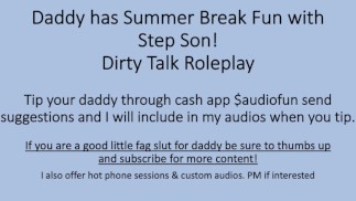 Papà si diverte d'estate con il figliastro (Dirty Talk Roleplay Verbal Audio)