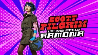 Serena Hill come RAMONA FLOWERS scopa con SCOTT PILGRIM