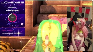 Śliczna Fluttershy Cosplay Camgirl tworzy animacje Koikatsu podczas wibracji~! (Fansly/Chaturbate)