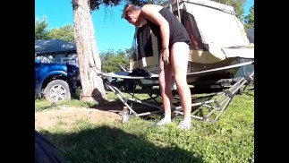 Cachorrinho no meu quintal