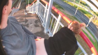 Сексуальная прогулка минет и трах на улицах города