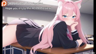 [ASMR Audio & Video] Catgirl Student braucht Hilfe beim Lernen, sie revanchiert sich!