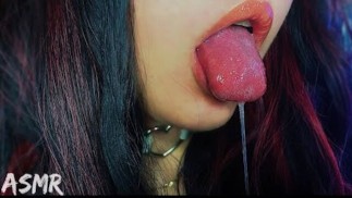 ASMR💧WET 镜片舔、💧身体按摩、吐痰、抓渔网